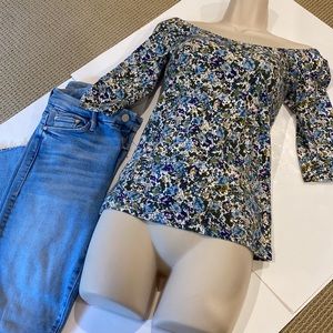 GARAGE OFF SHOULDER 3/4 LENGTH SLEEVE T SHIRT